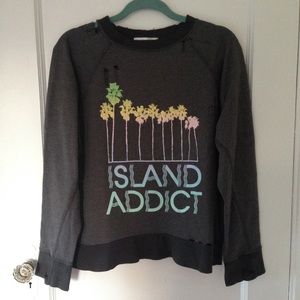 Wildfox Distressed Island Addict Sommers Sweater